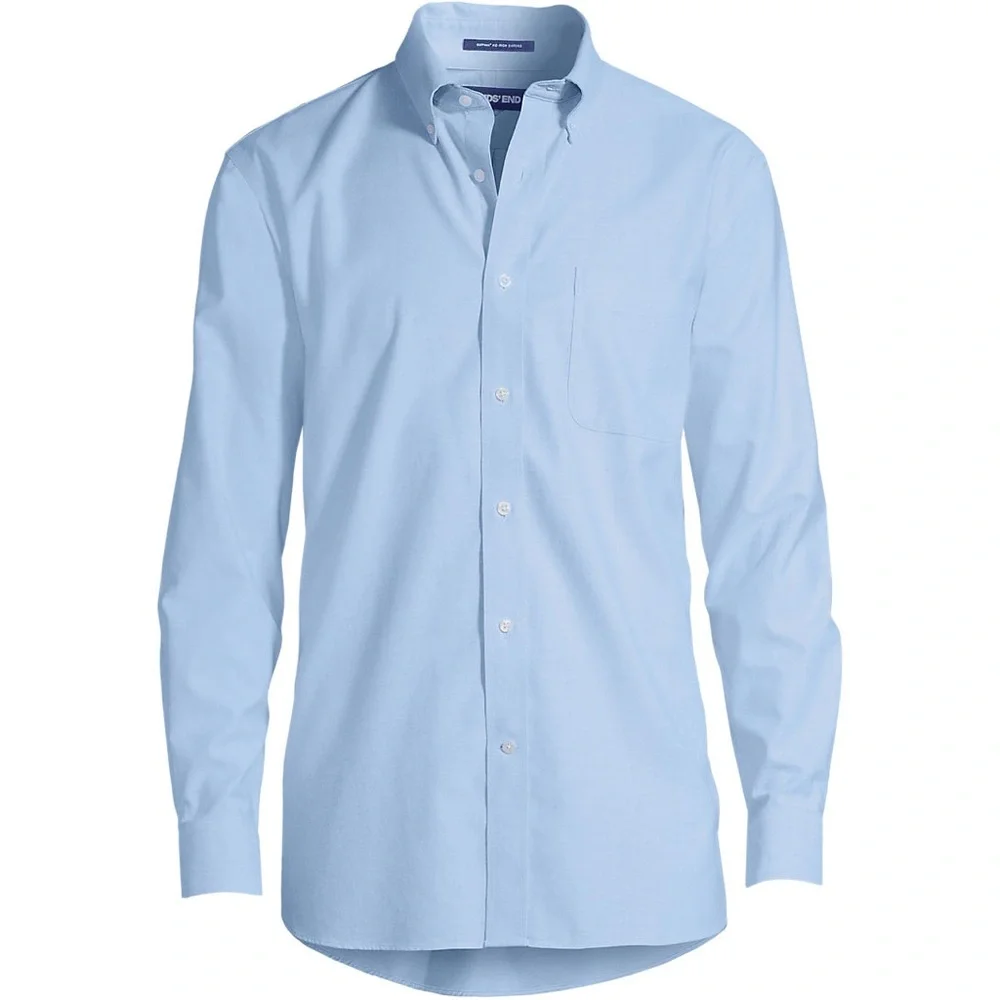 Like new! No Iron Button Down Oxford Shirt - light blue 16.5 x 33 - Picture 1 of 9